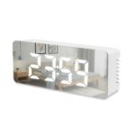 digital mirror clock led display alarm cock home improvement
