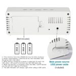 digital mirror clock led display alarm cock home improvement