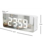 digital mirror clock led display alarm cock home improvement