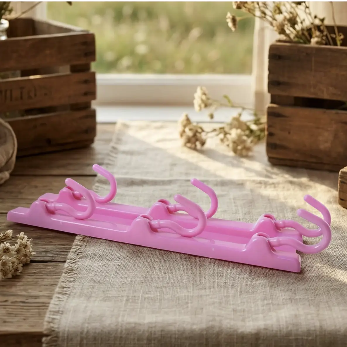 pink multi purpose hanging organizer